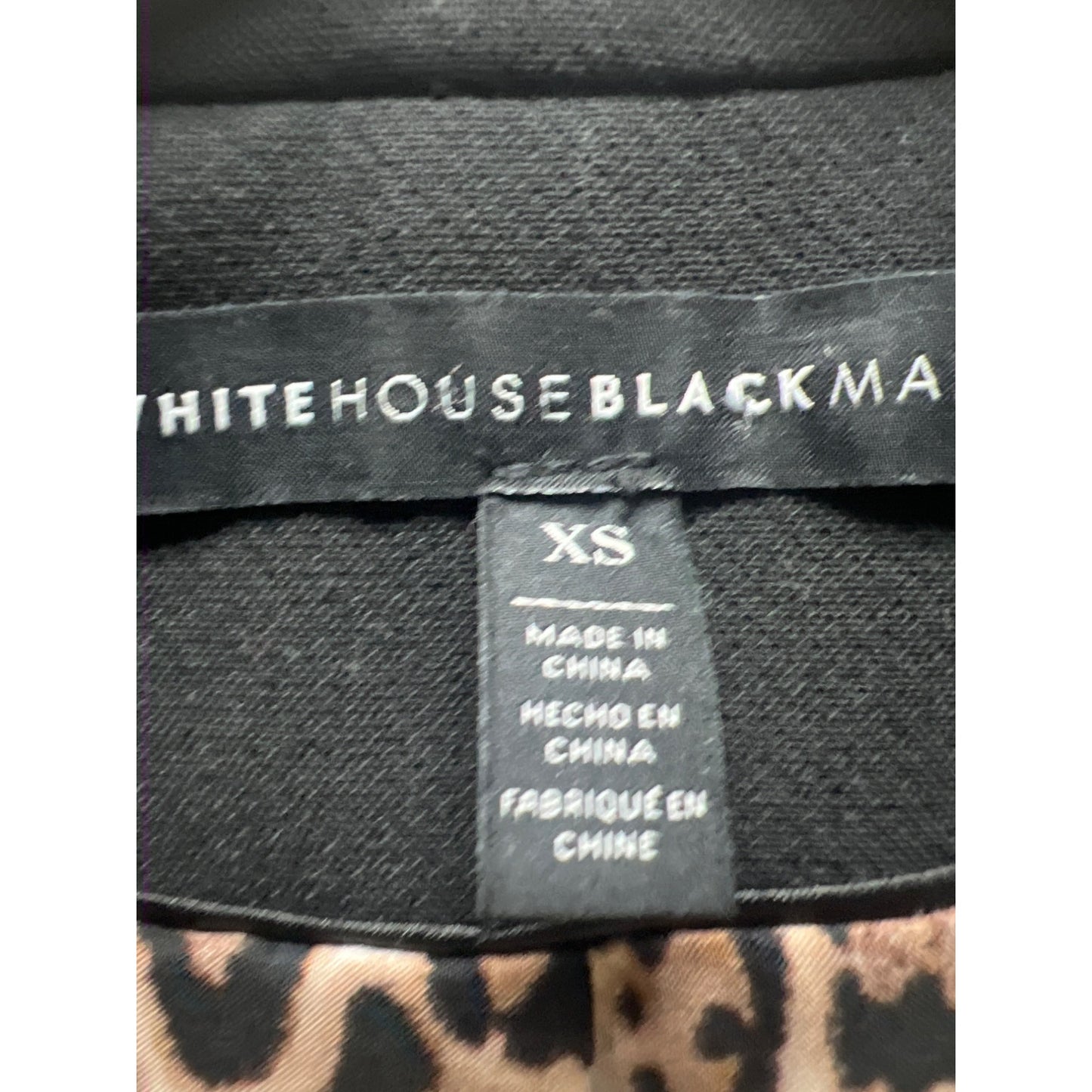 White House Black Market Black Cropped Moto Blazer