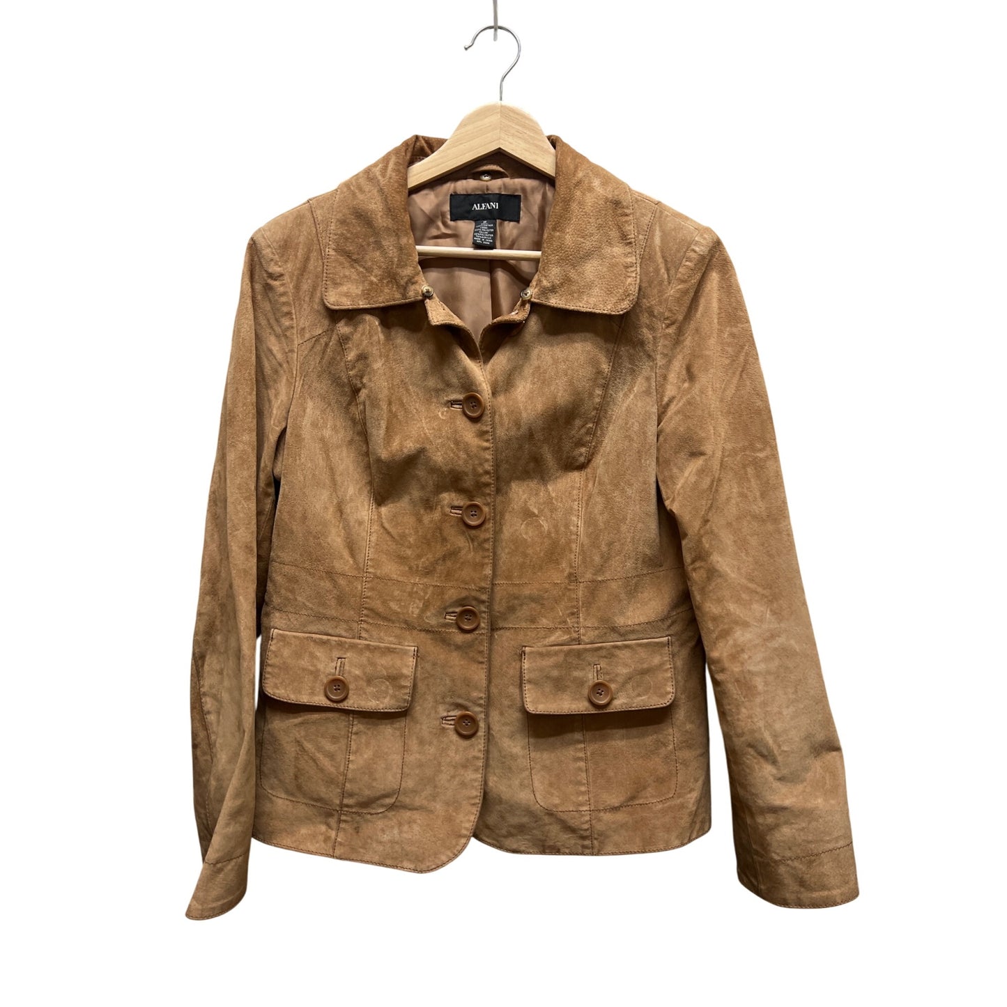 Alfani Vintage 90's Tan Suede Blazer Jacket