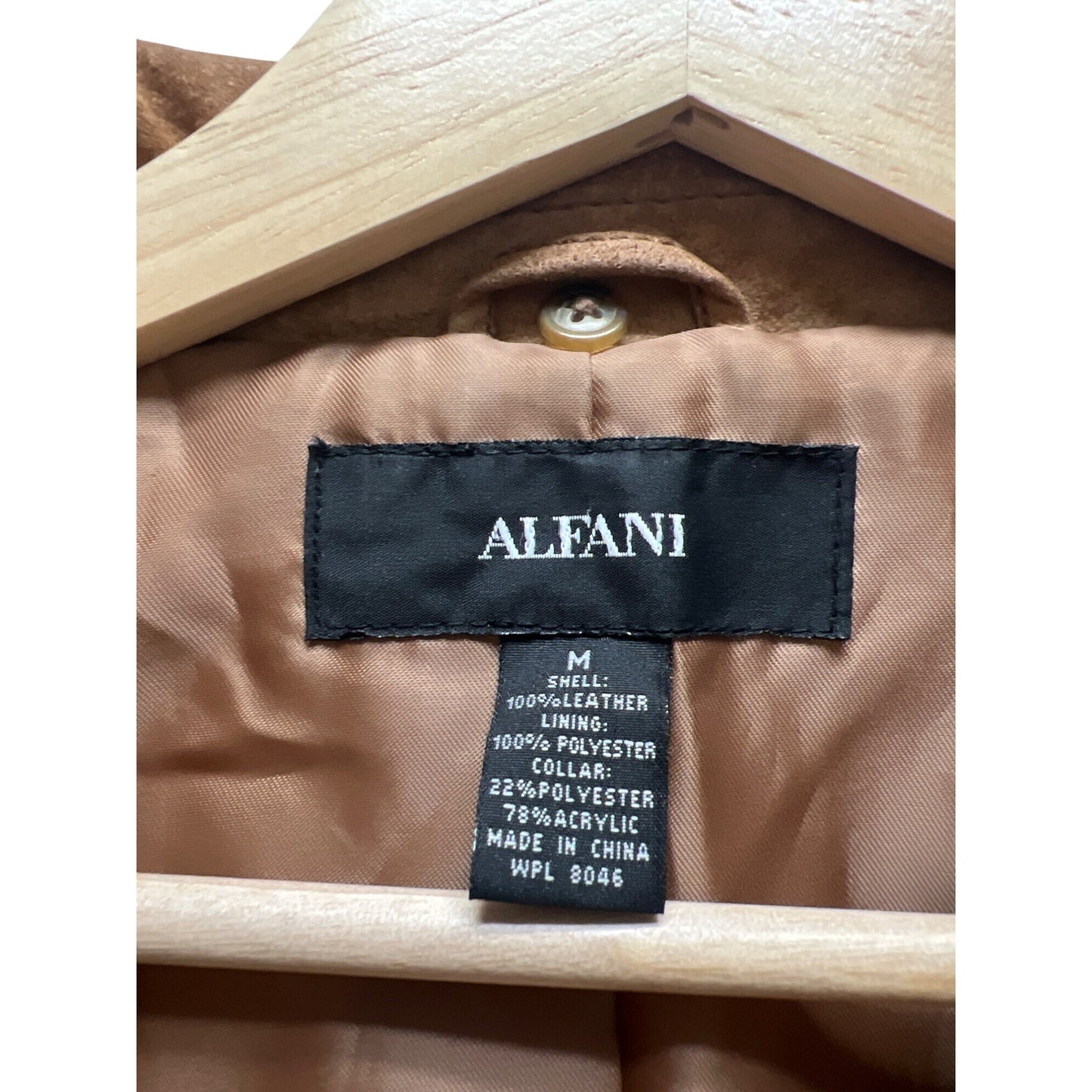 Alfani Vintage 90's Tan Suede Blazer Jacket