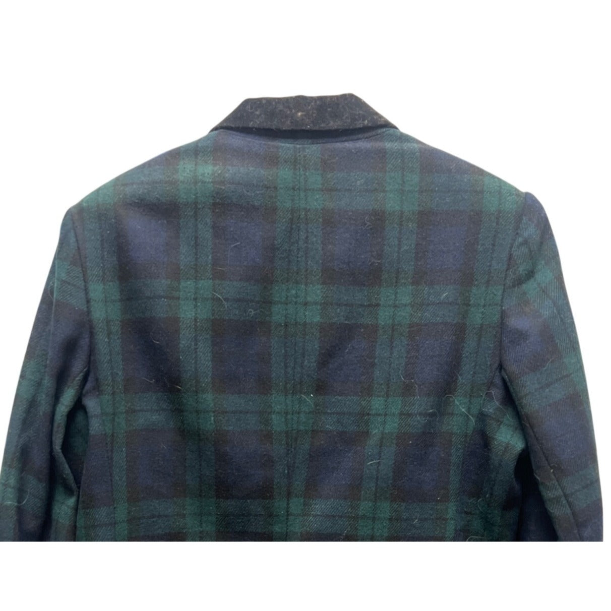 White Stag NWT Vintage Deadstock Green & Blue Wool Tartan Blazer