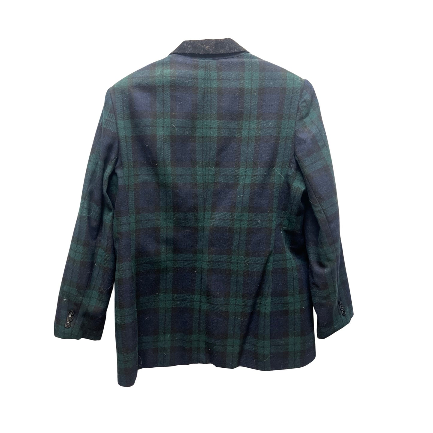 White Stag NWT Vintage Deadstock Green & Blue Wool Tartan Blazer