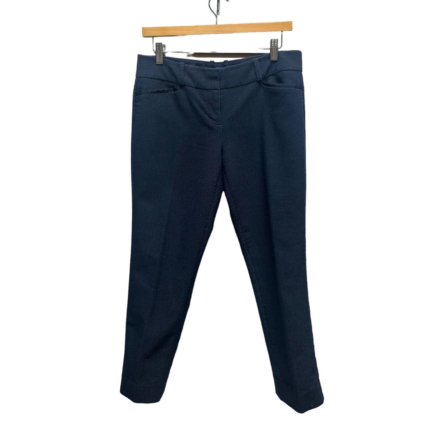 The Limited Navy with White Speckles Cropped Chino Pants