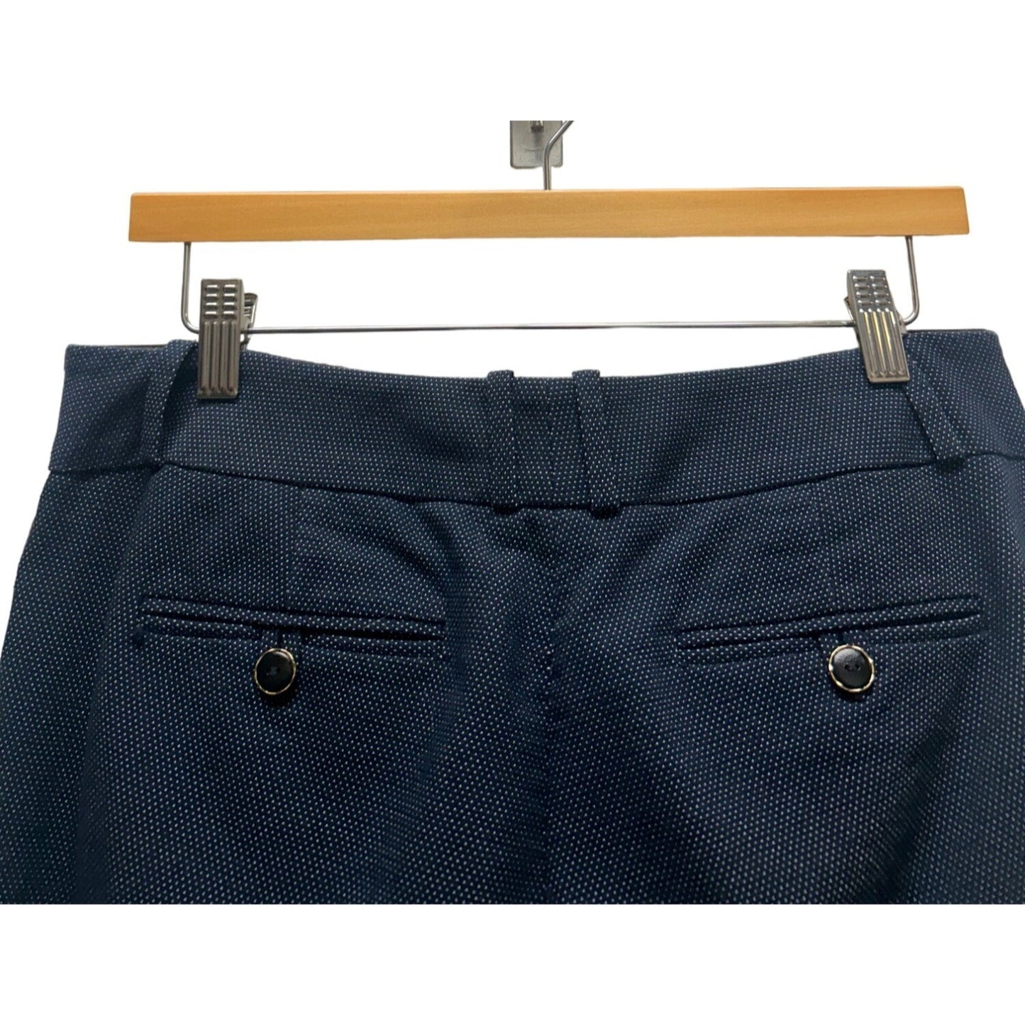 The Limited Navy with White Speckles Cropped Chino Pants