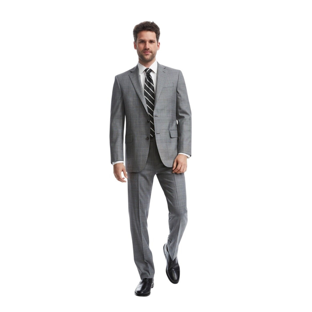 Brooks Brothers Explorer Gray Plaid Wool Sports Coat Blazer