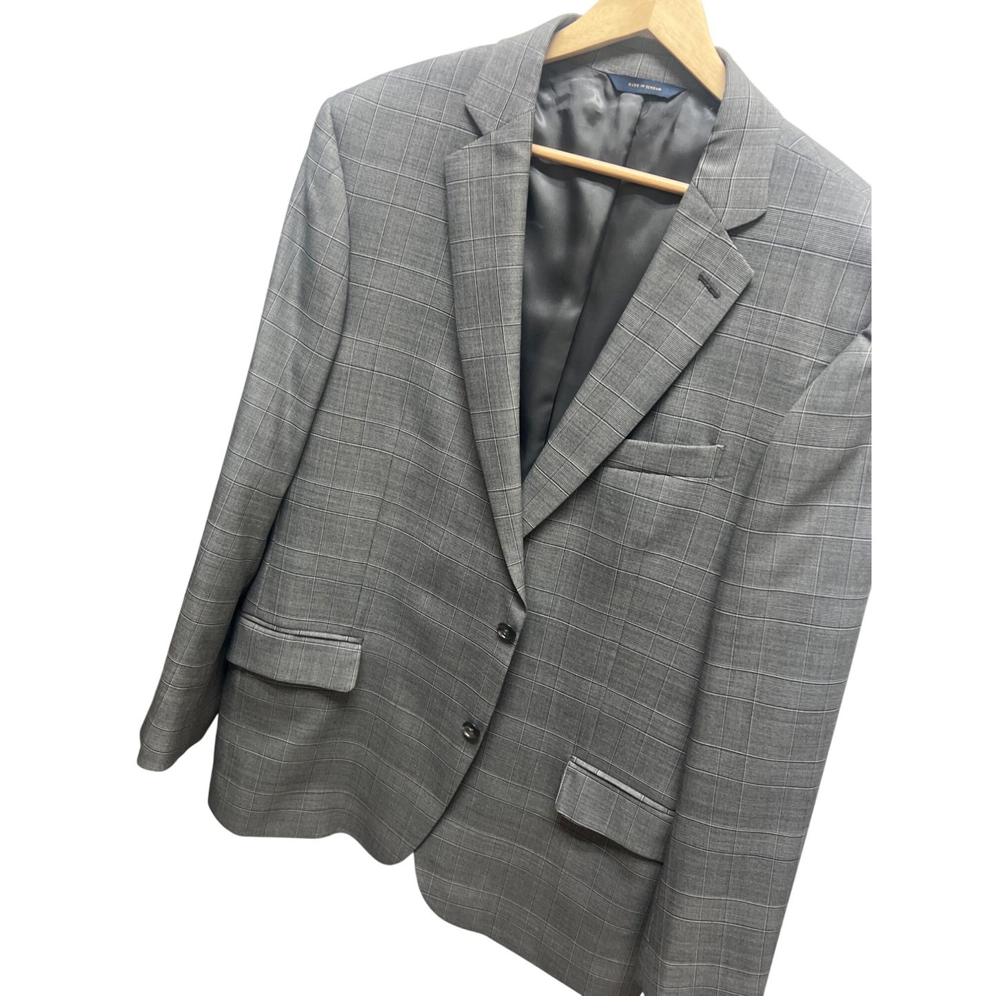 Brooks Brothers Explorer Gray Plaid Wool Sports Coat Blazer