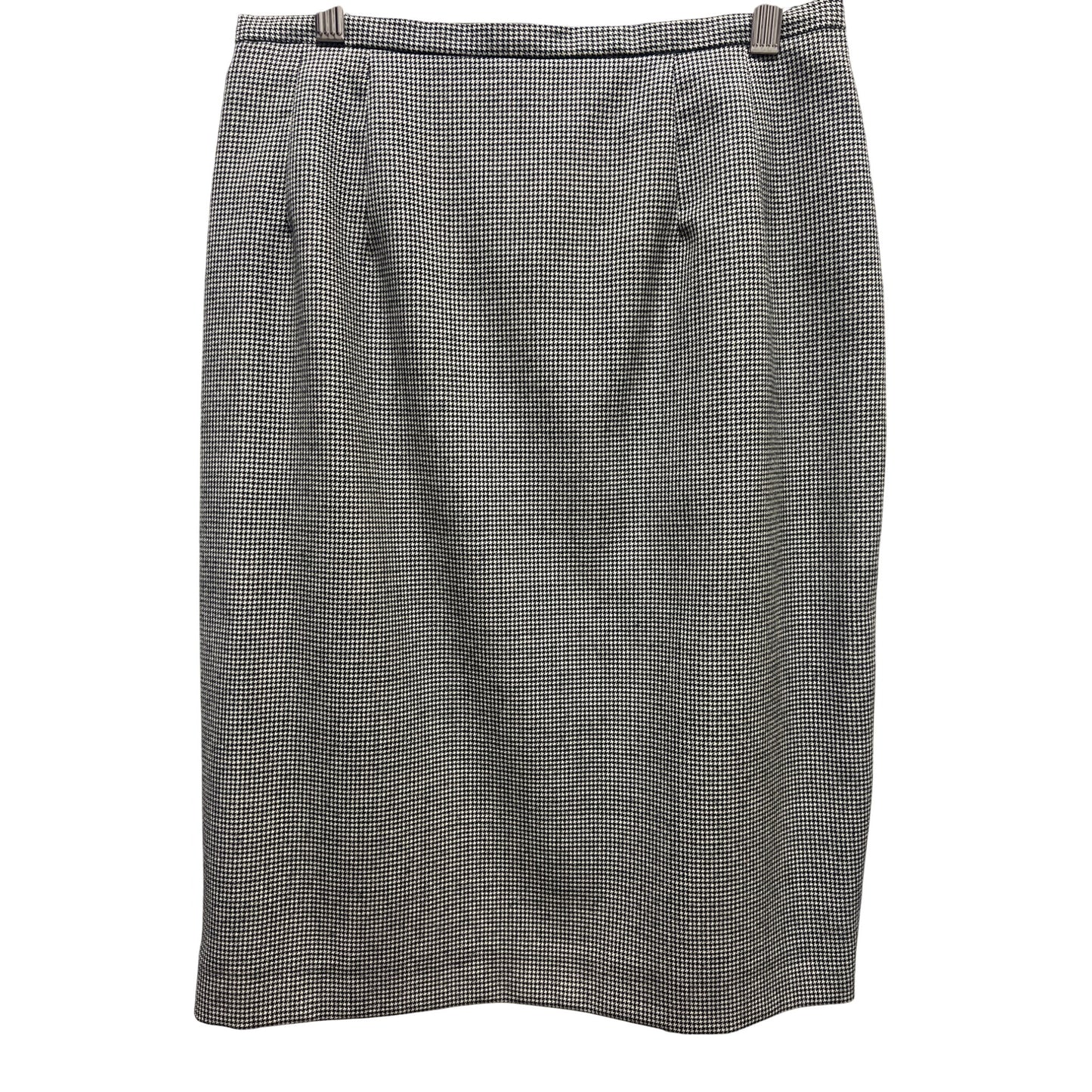 Harvé Benard Gray Houndstooth Skirt Suit Set