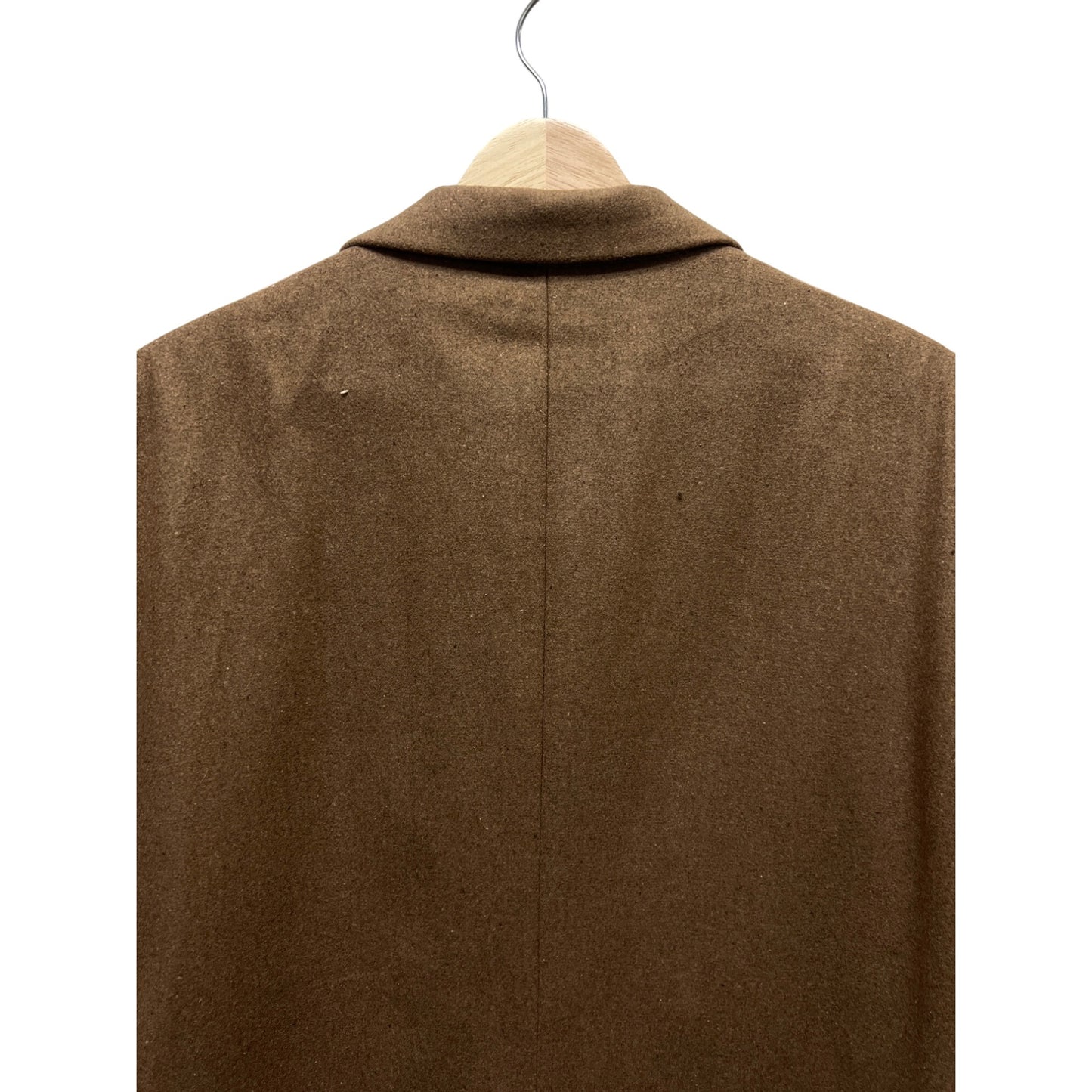 Coofandy Brown 3 Button Wool Feel Overcoat