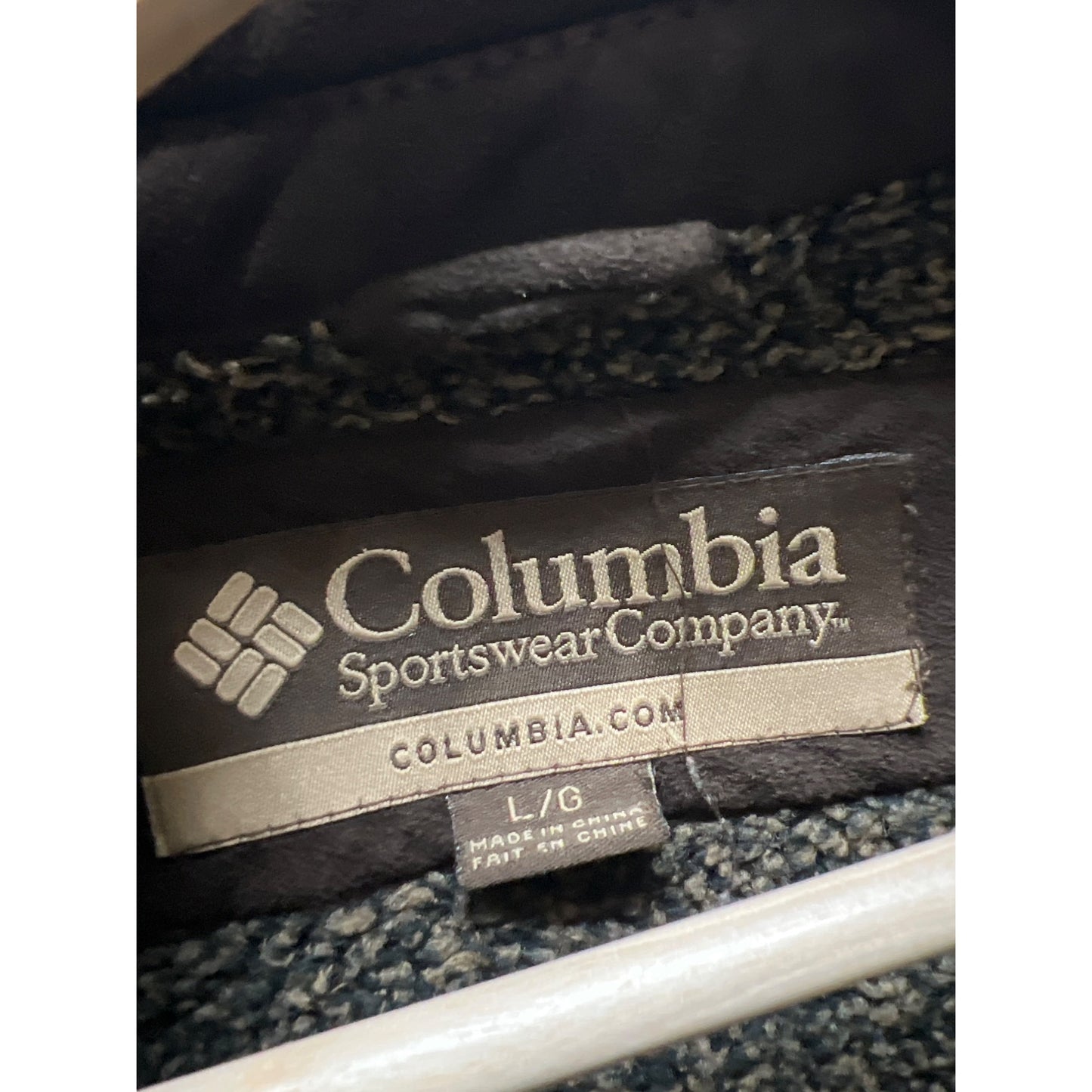 Columbia Vintage 90's Faux Suede Brown Fleece Lined Chore Barn Coat