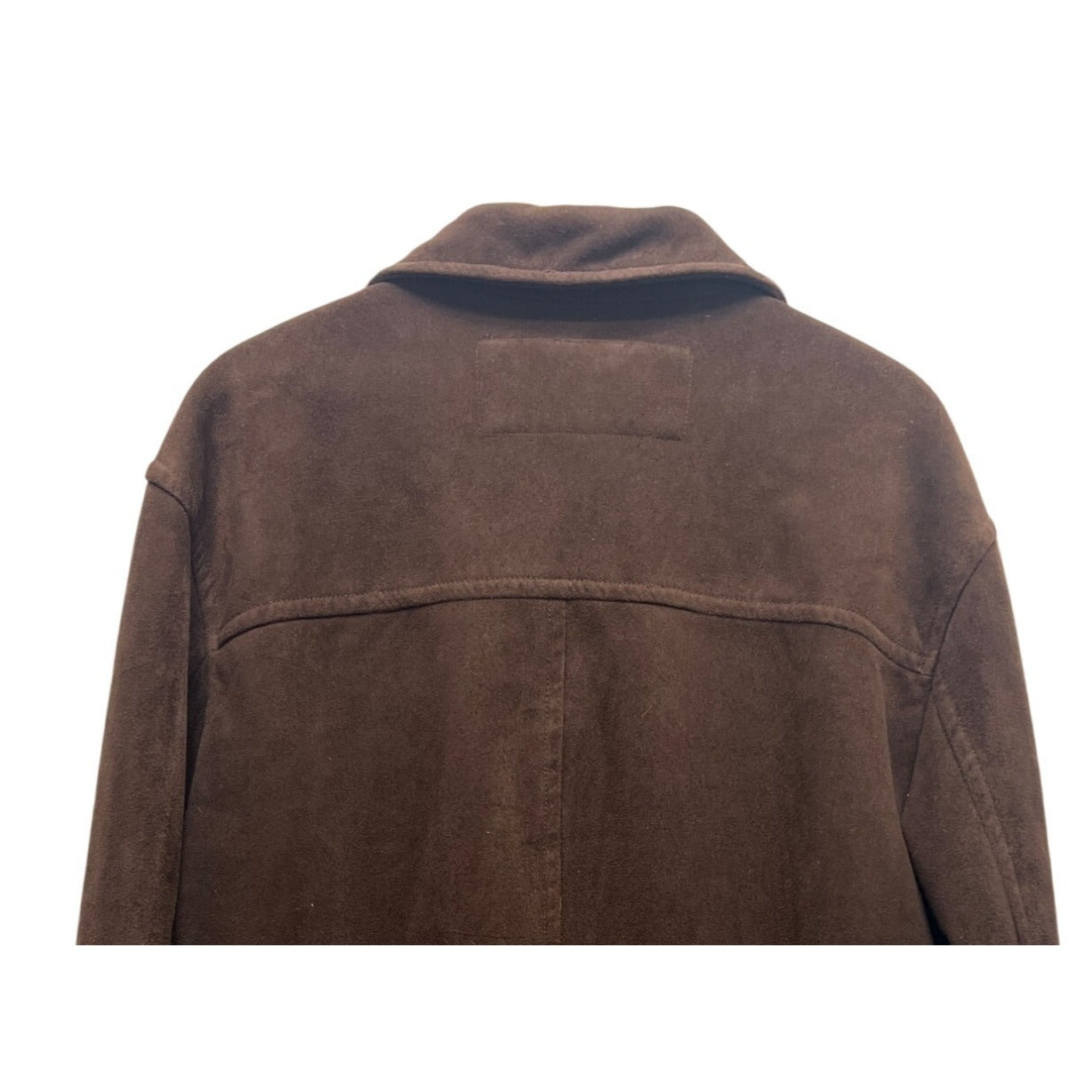 Columbia Vintage 90's Faux Suede Brown Fleece Lined Chore Barn Coat