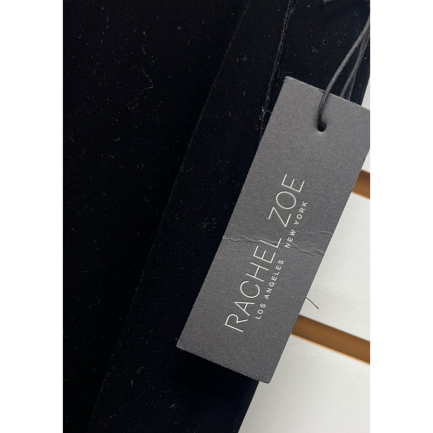 Rachel Zoe NWT Black Velvet Straight Leg Trouser pants