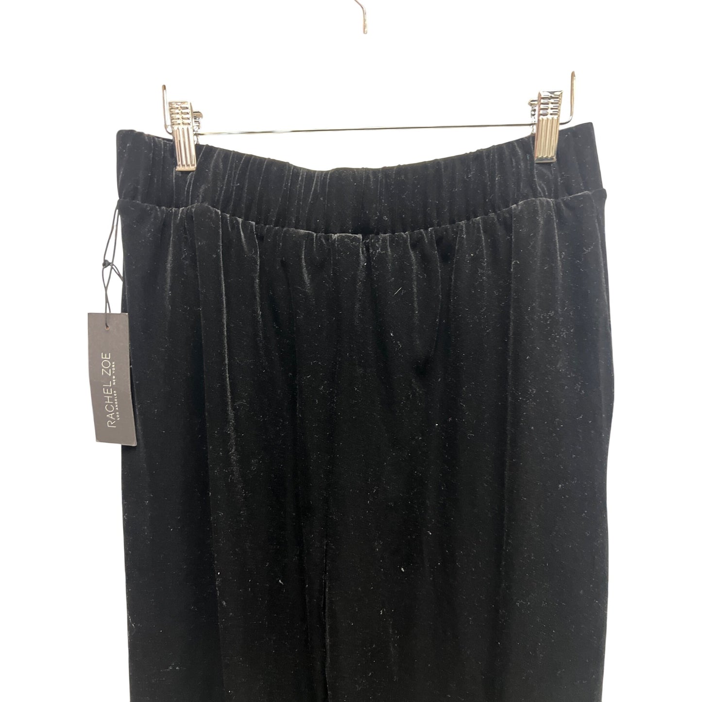 Rachel Zoe NWT Black Velvet Straight Leg Trouser pants