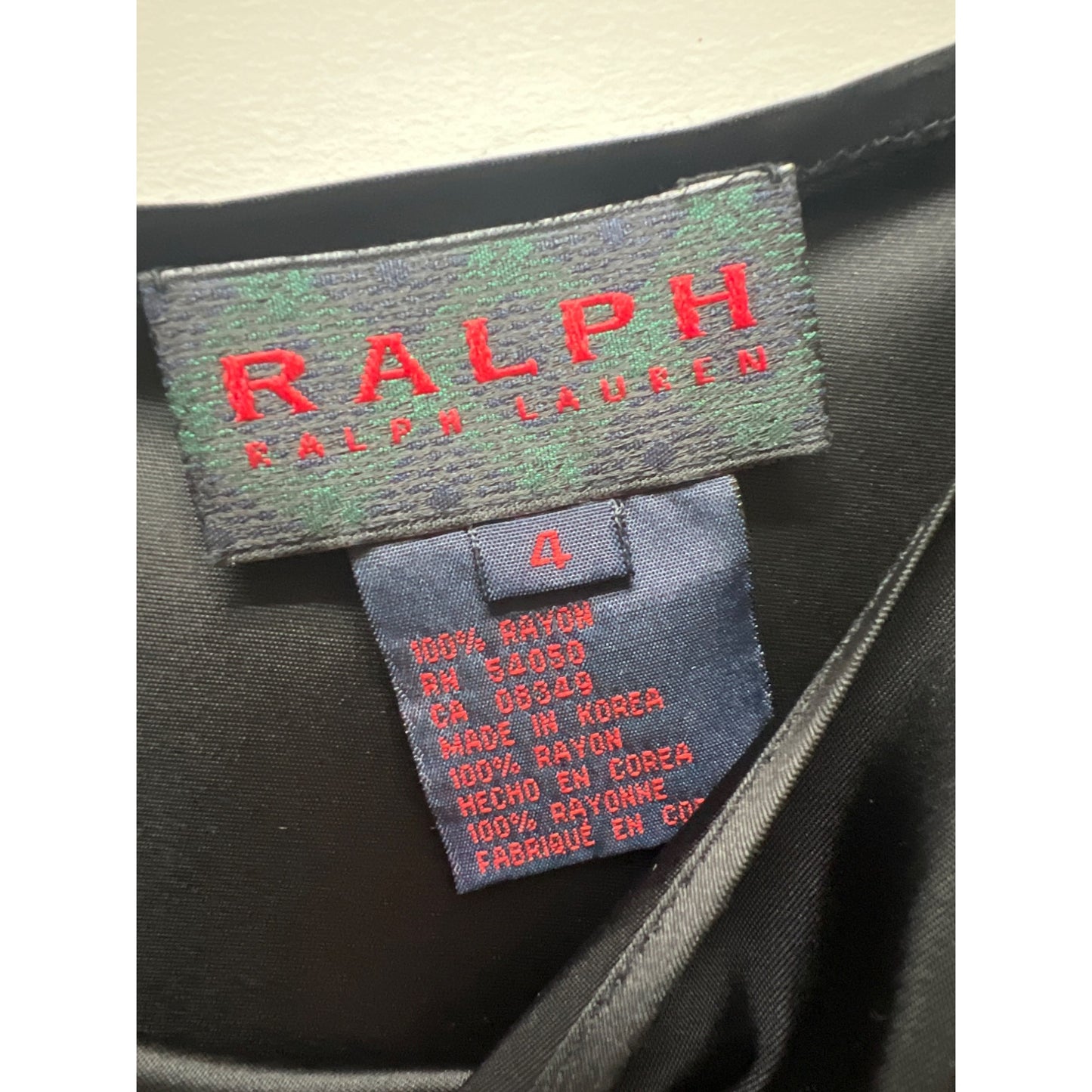 Ralph Ralph Lauren Vintage Y2K Black Slip Dress