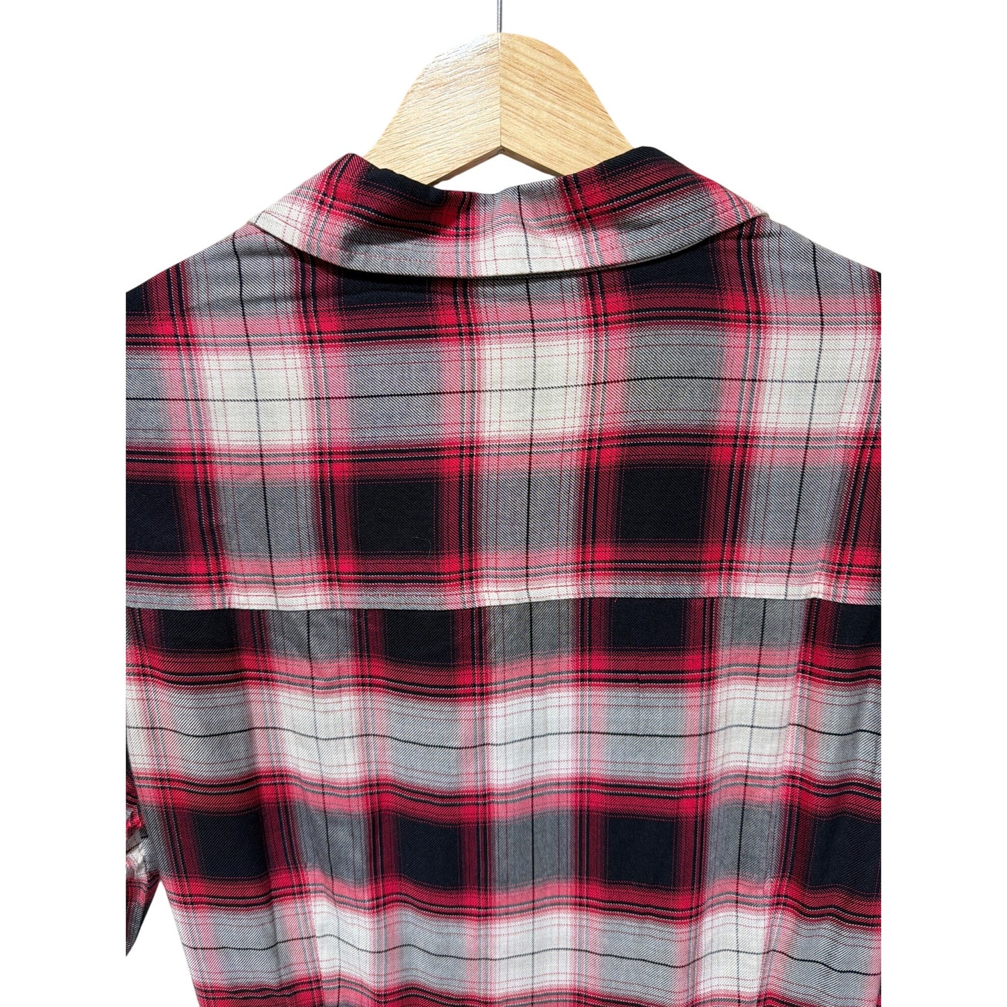 Untuckit Rachel Red & Black Plaid Wrap Shirt Dress NWOT Size 6