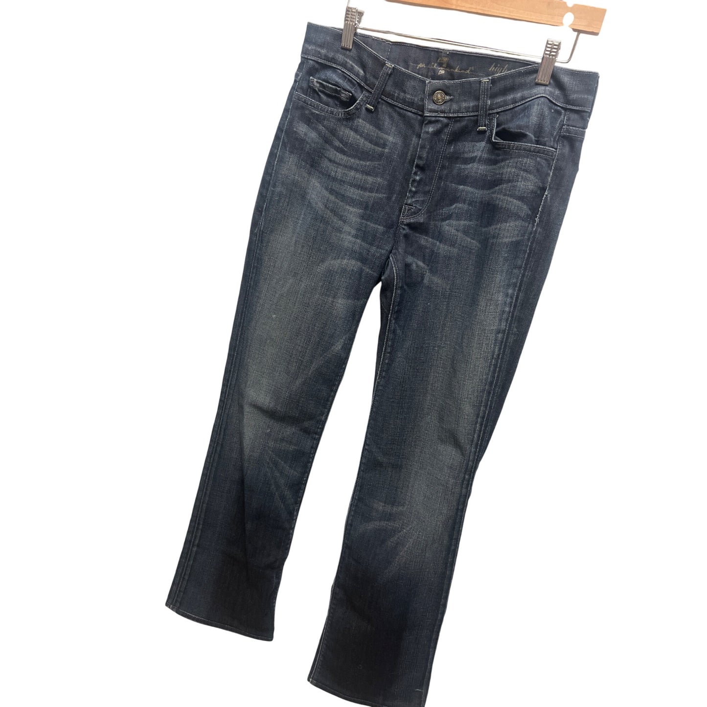 Seven 7 For All Mankind Dark Wash High Waist Bootcut Jeans