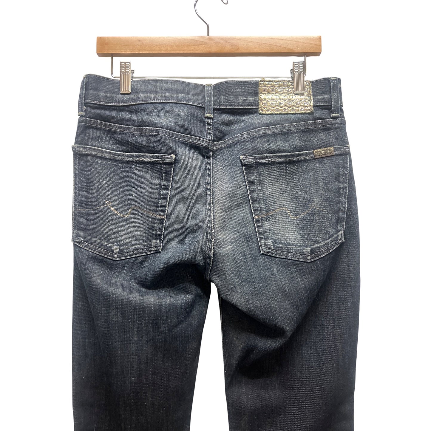 Seven 7 For All Mankind Dark Wash High Waist Bootcut Jeans