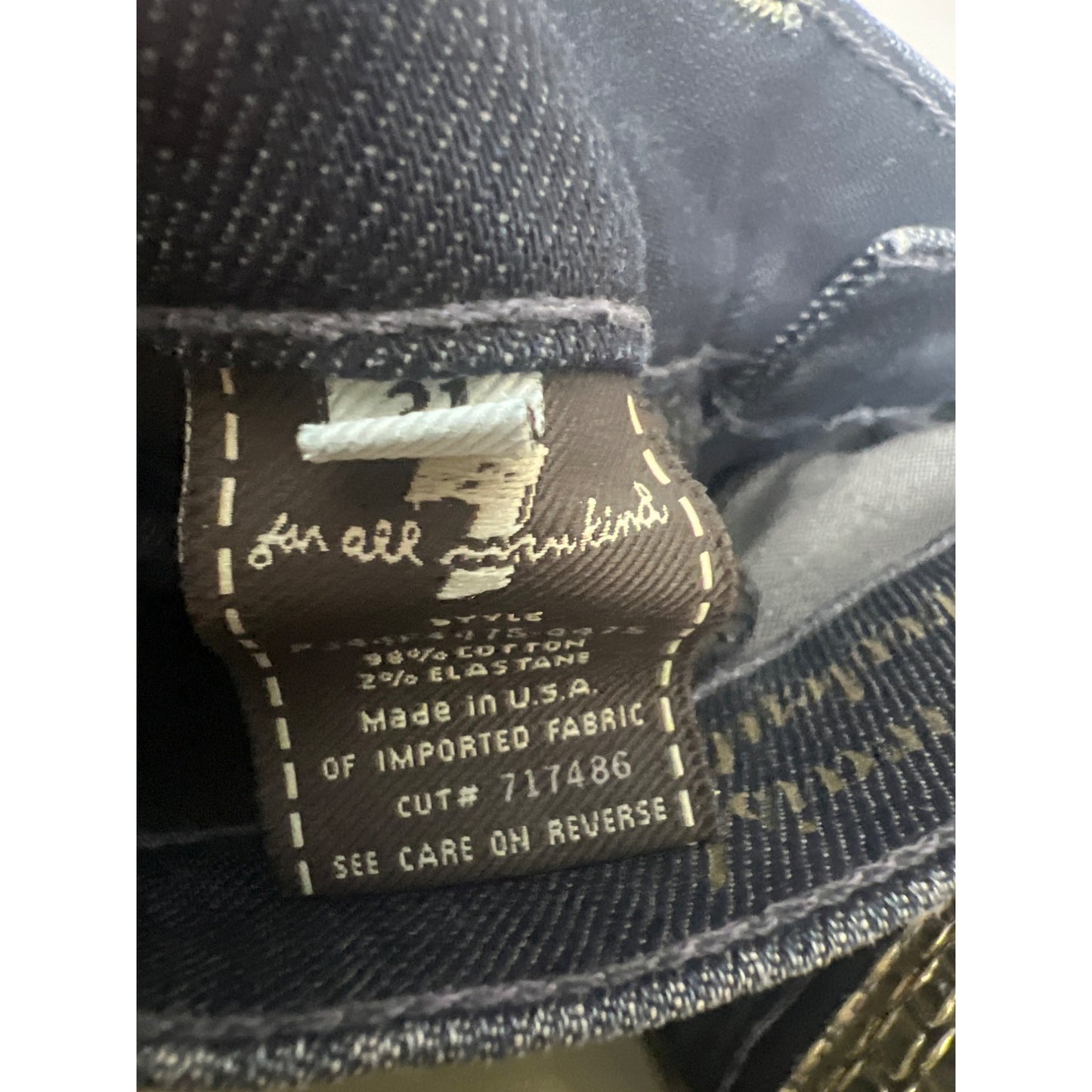 Seven 7 For All Mankind Dark Wash High Waist Bootcut Jeans