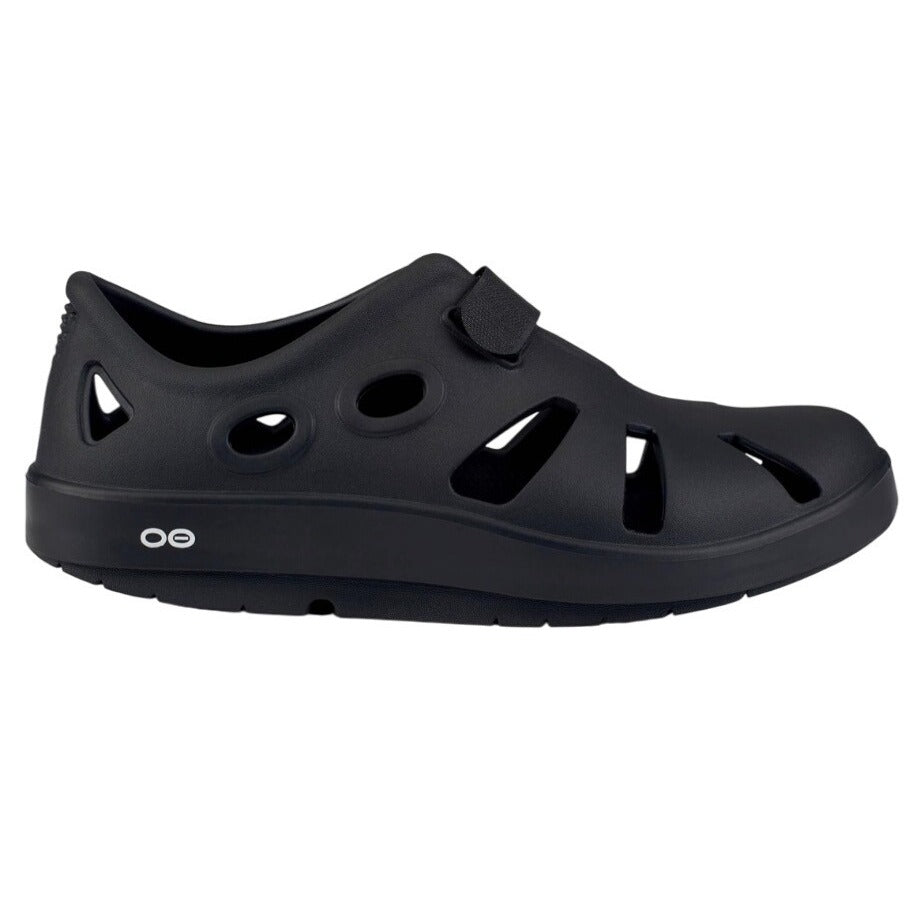 Oofos Ooxandoo Recovery Black Sandal Shoes