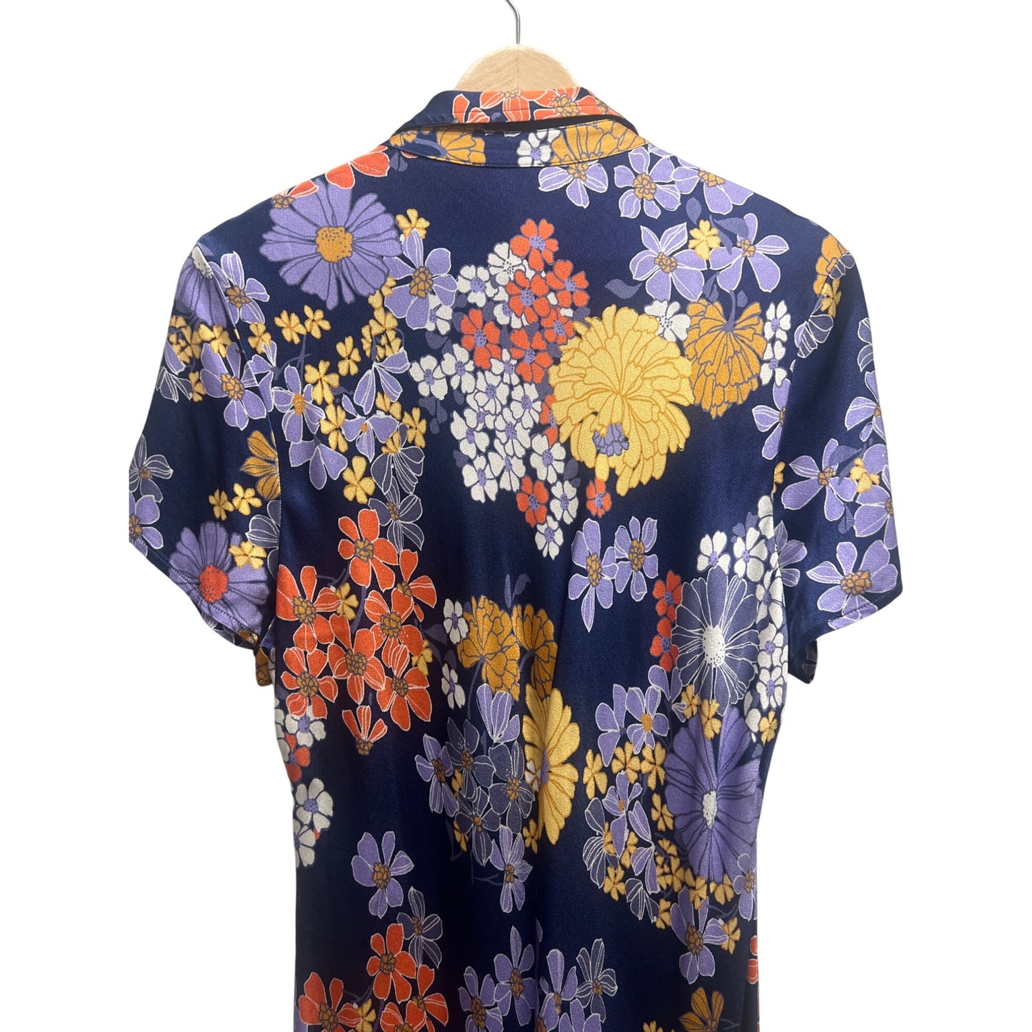 J. Crew NWT Short Sleeve Dusk Floral Prink Luster Crepe Slip Dress