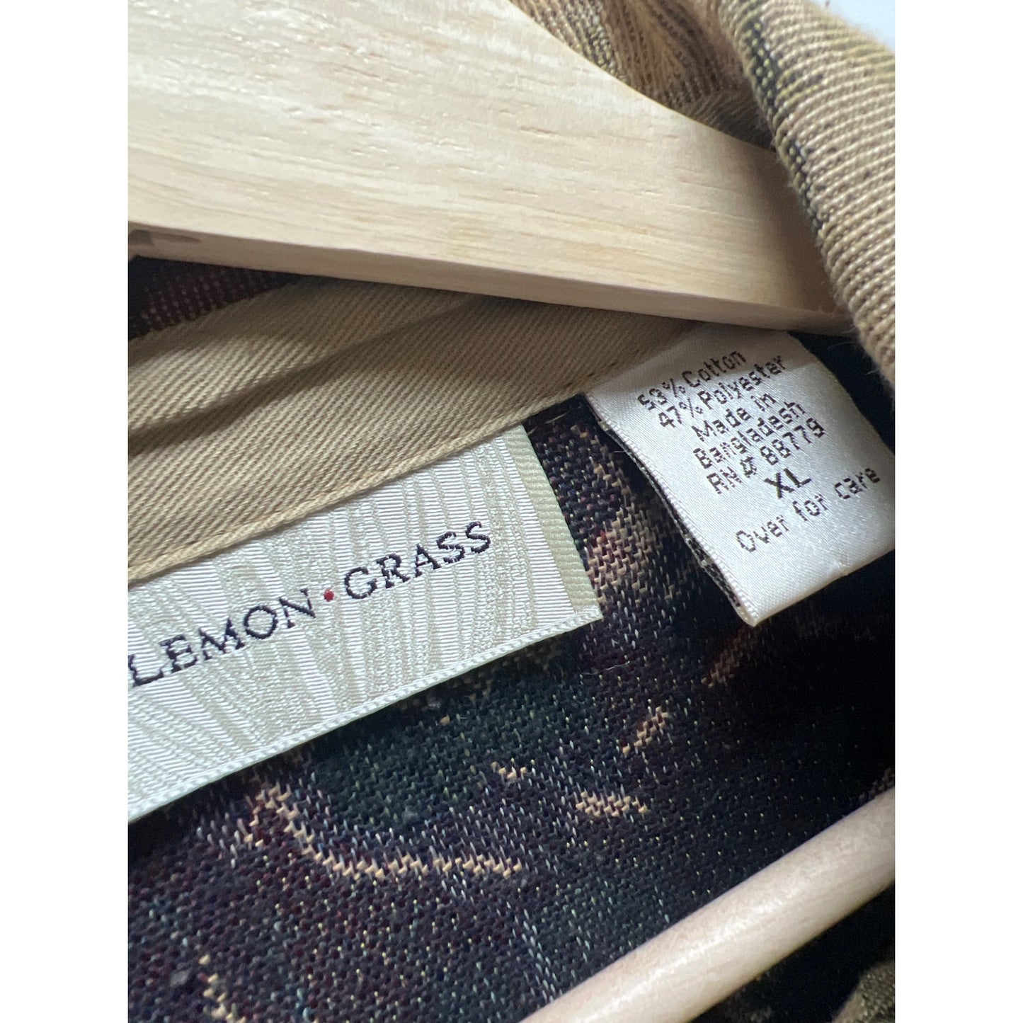 Lemon Grass Vintage 90's Tan Floral Tapestry Jacket