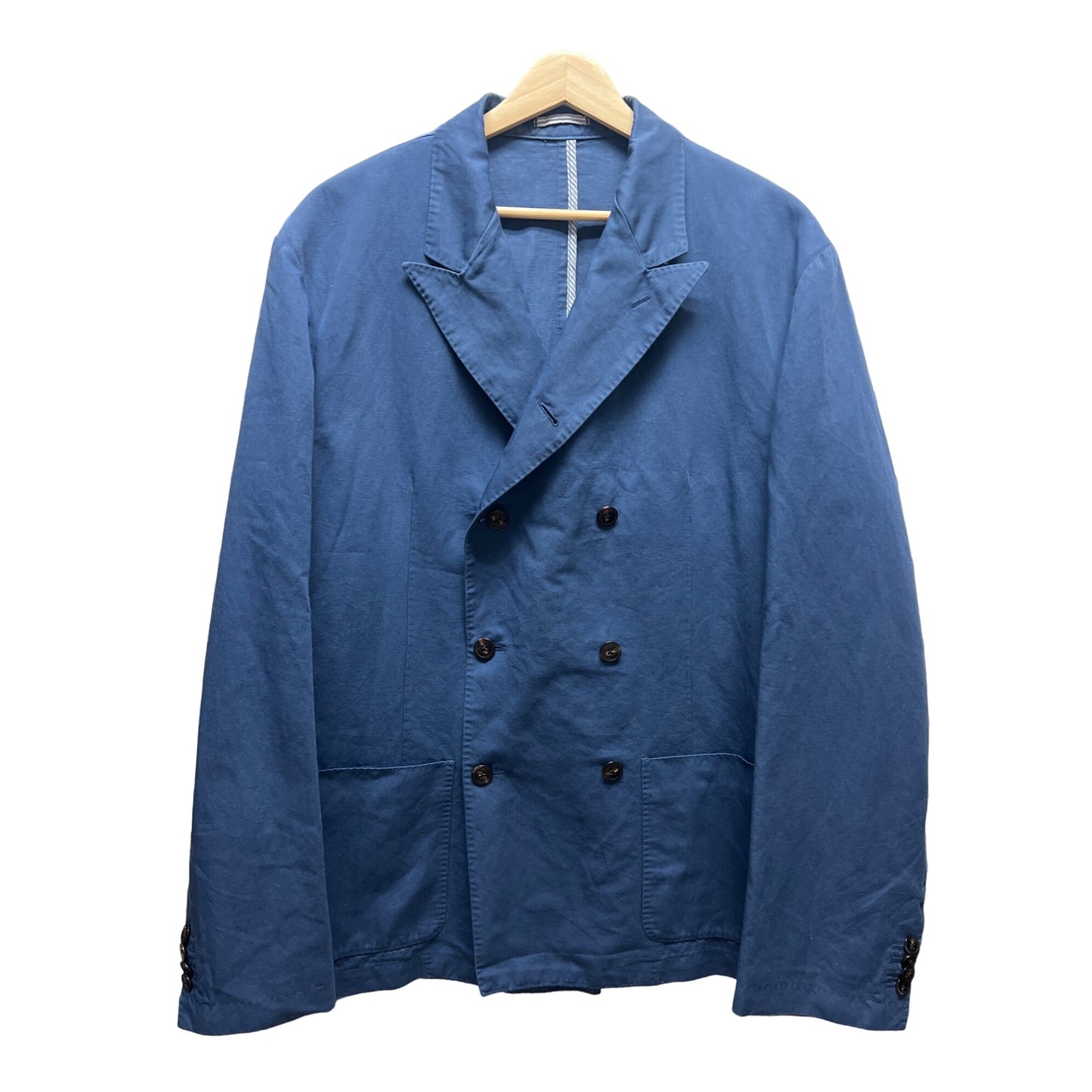 Michael Kors Italy Blue Linen Blend Blazer Peacoat
