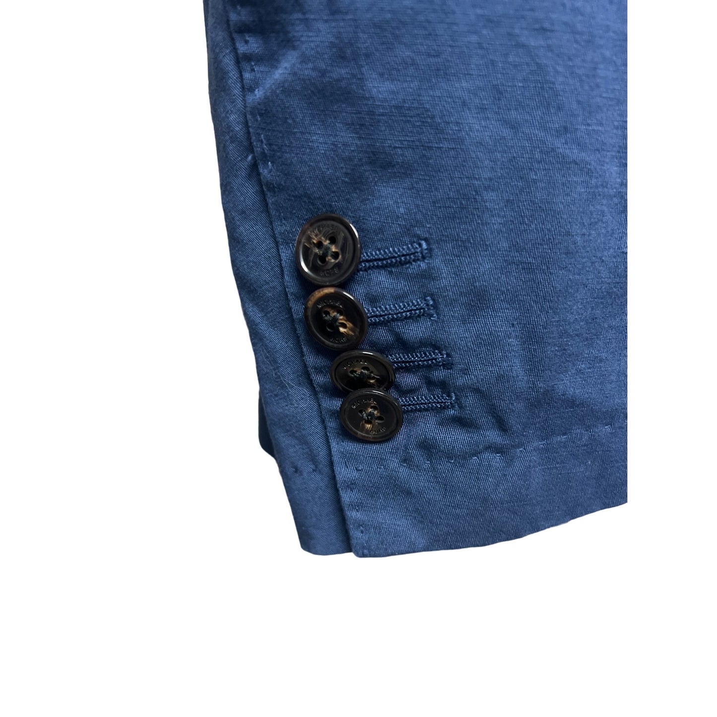 Michael Kors Italy Blue Linen Blend Blazer Peacoat