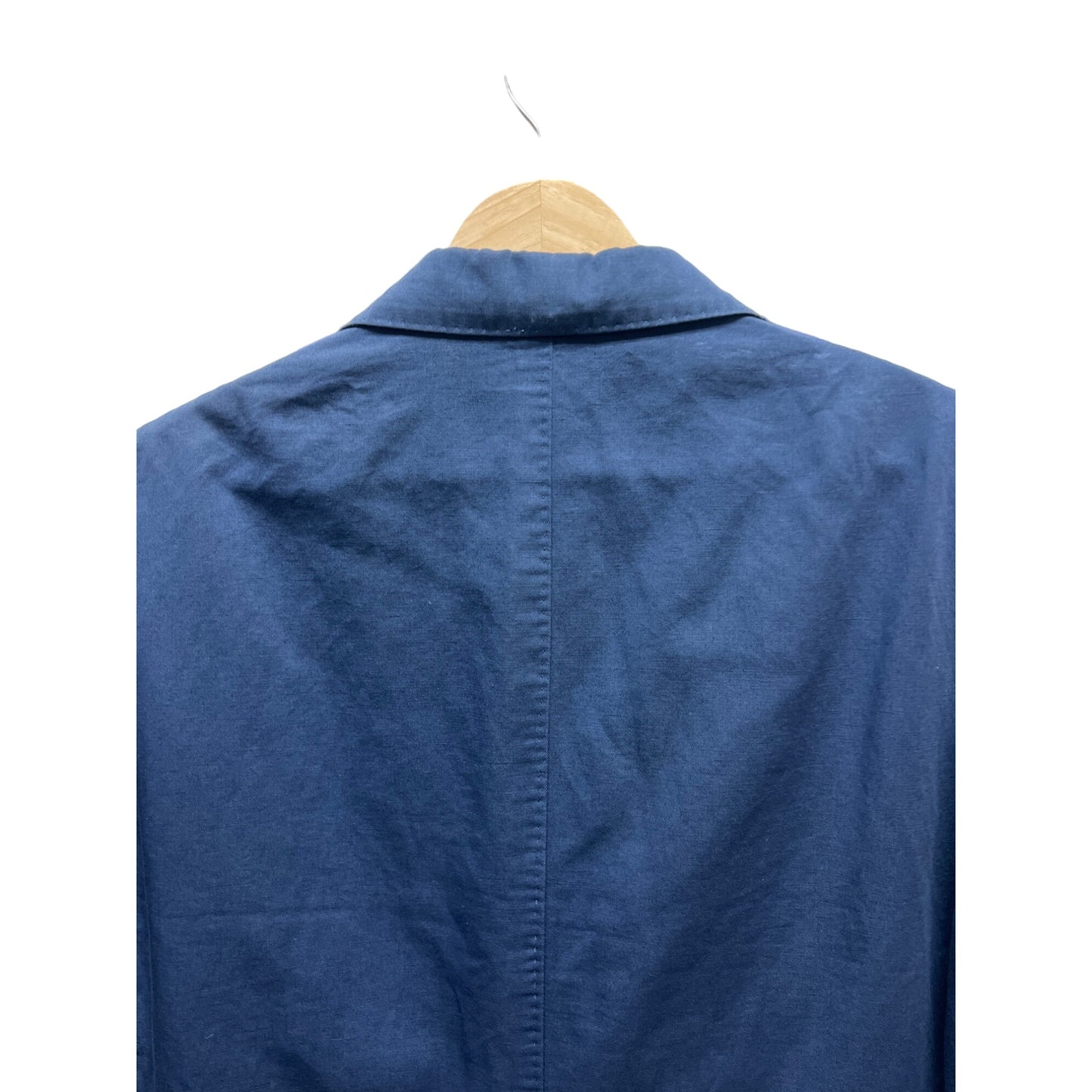 Michael Kors Italy Blue Linen Blend Blazer Peacoat