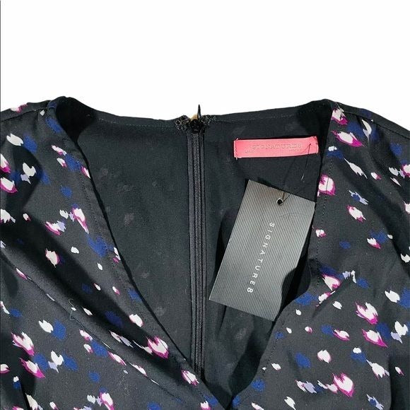 Signature8 NWT Wrap Style Floral Print Dress