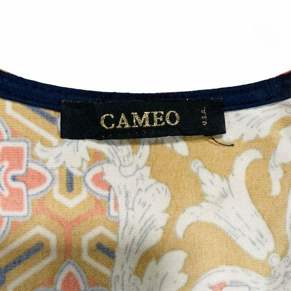 Cameo Multi Color Bodycon Wrap Dress