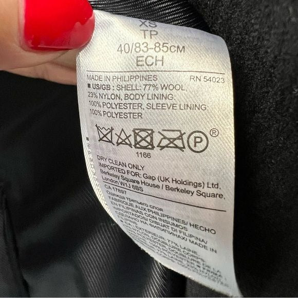 Banana Republic wool Navy Peacoat with Gold Buttons