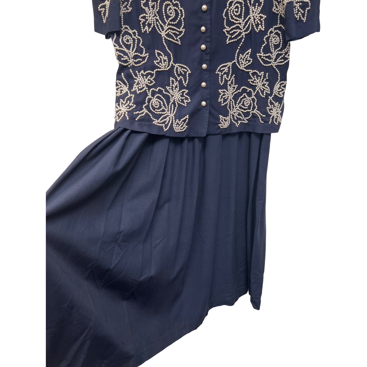 Plaza South Petites Vintage and Pearl Dress