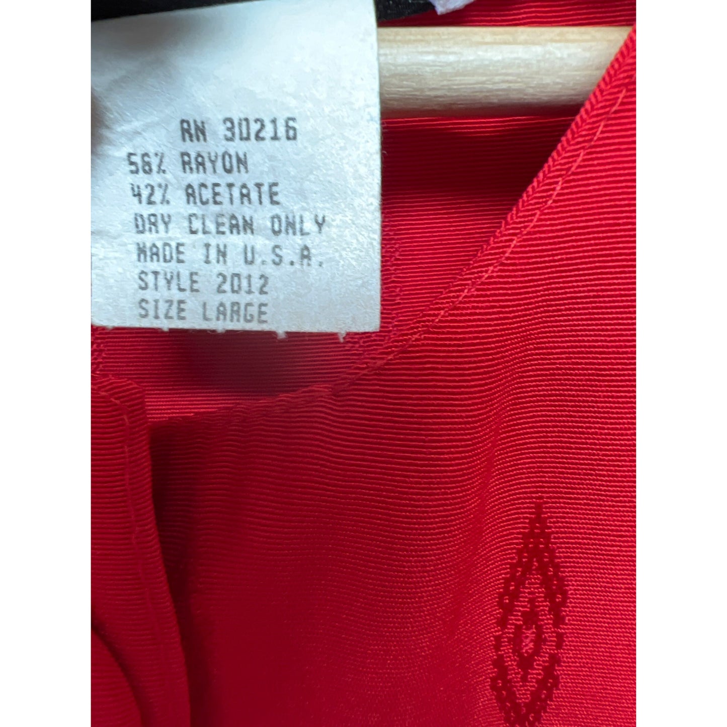 Marnie West Vintage 80's 2 Piece Red Suit Dress