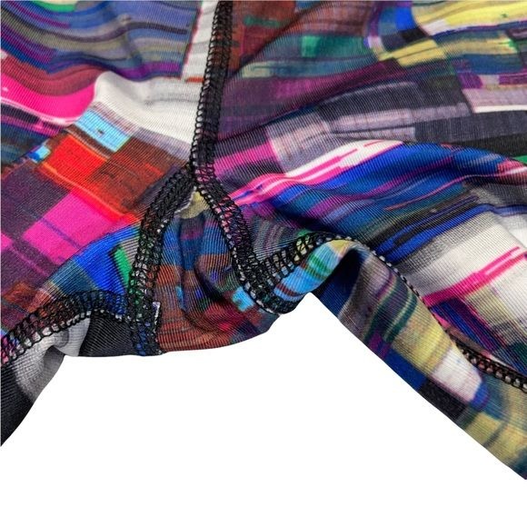 Danskin Multi Colored Mid Calf High Rise Active Wear Leggings