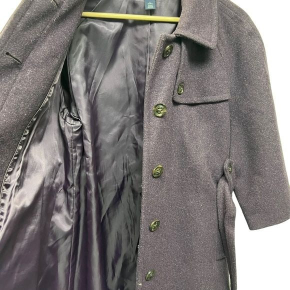 Gap Petites Purple Wool Winter Overcoat