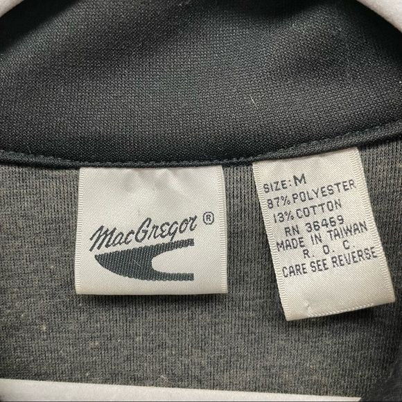 MacGregor Vintage Full Zip Black and Blue Track Jacket