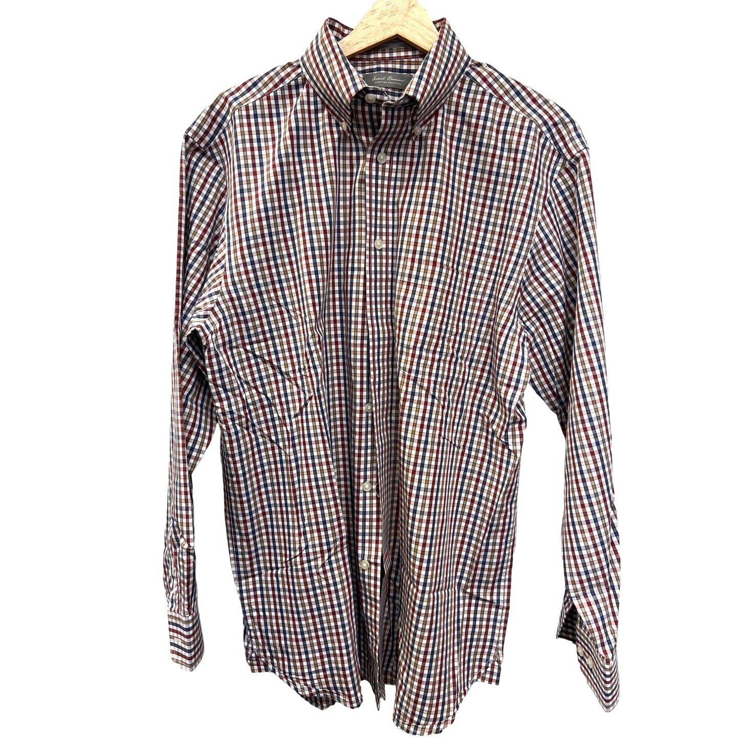 Daniel Cremieux Signature Collection Checked Button Down Oxford Shirt