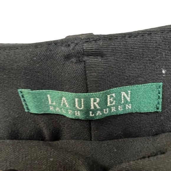 Lauren Ralph Lauren Black Straight Leg Dress Pants
