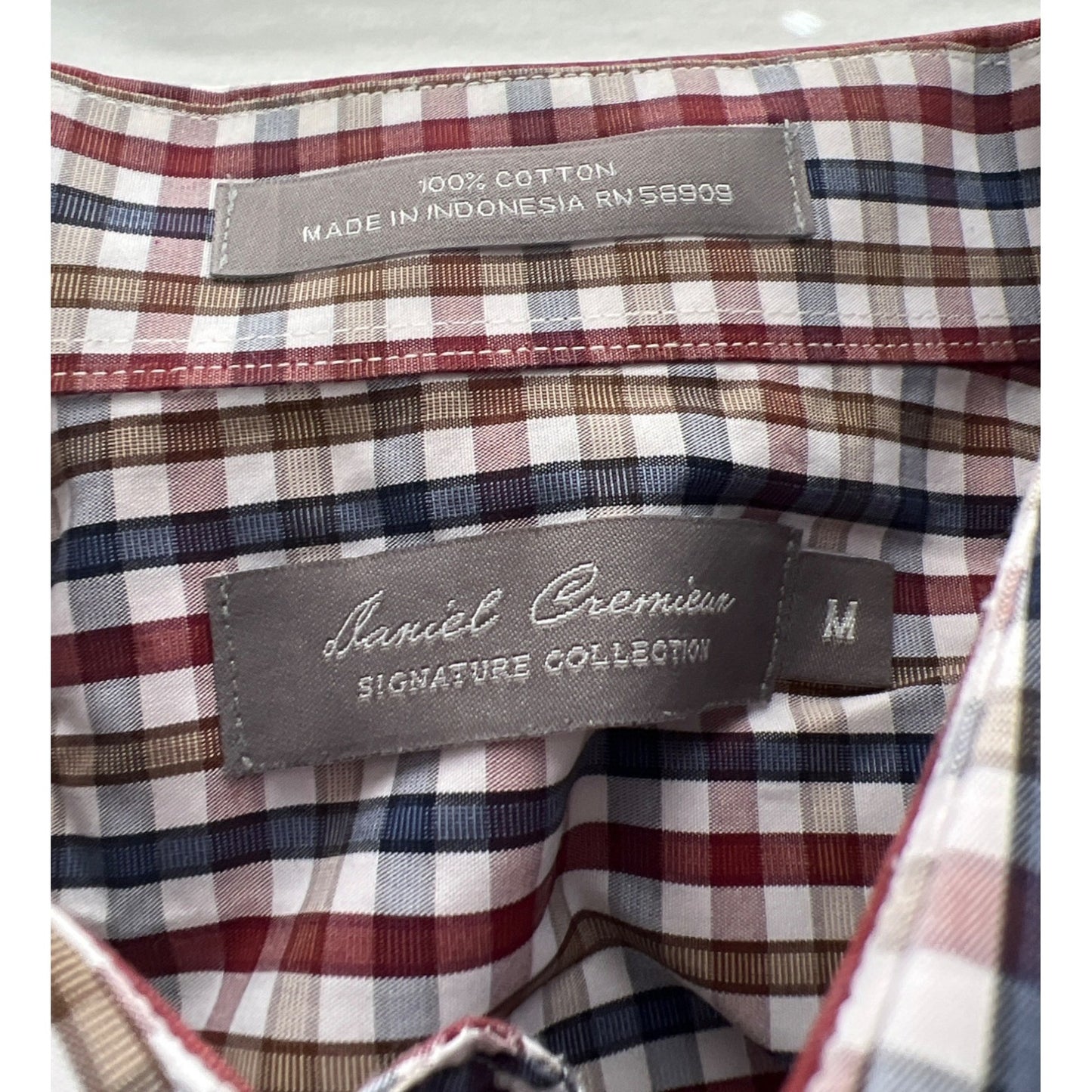 Daniel Cremieux Signature Collection Checked Button Down Oxford Shirt