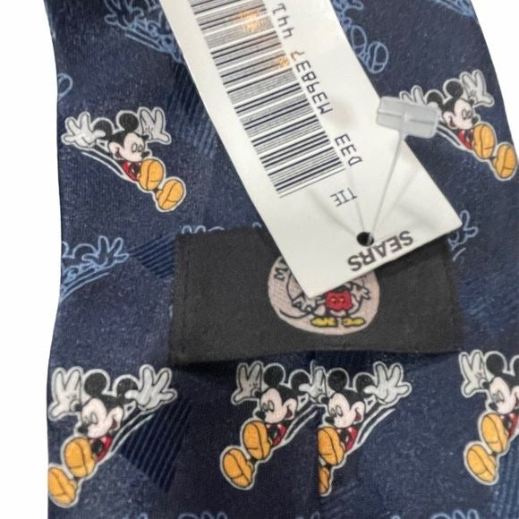 Mickey Mouse Graphic Navy Tie