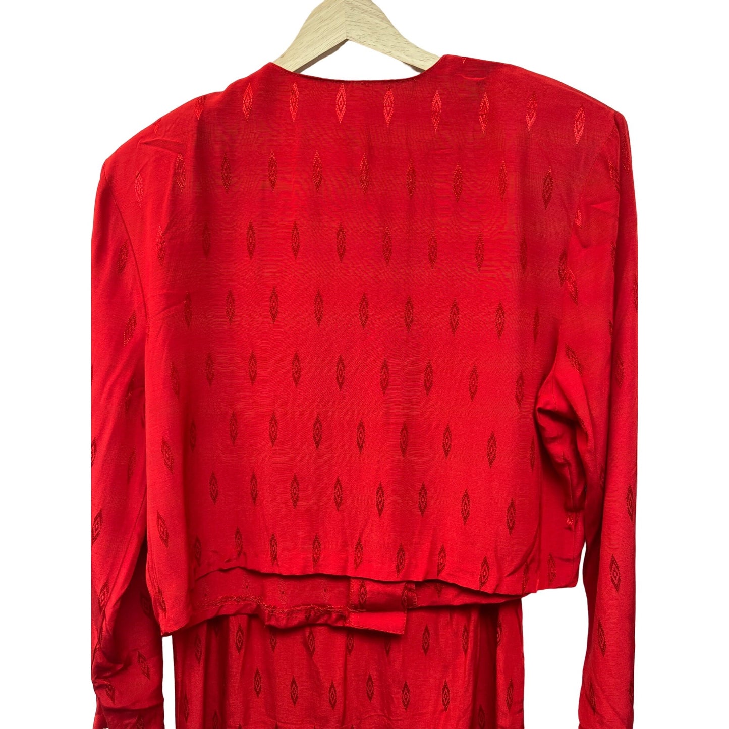 Marnie West Vintage 80's 2 Piece Red Suit Dress