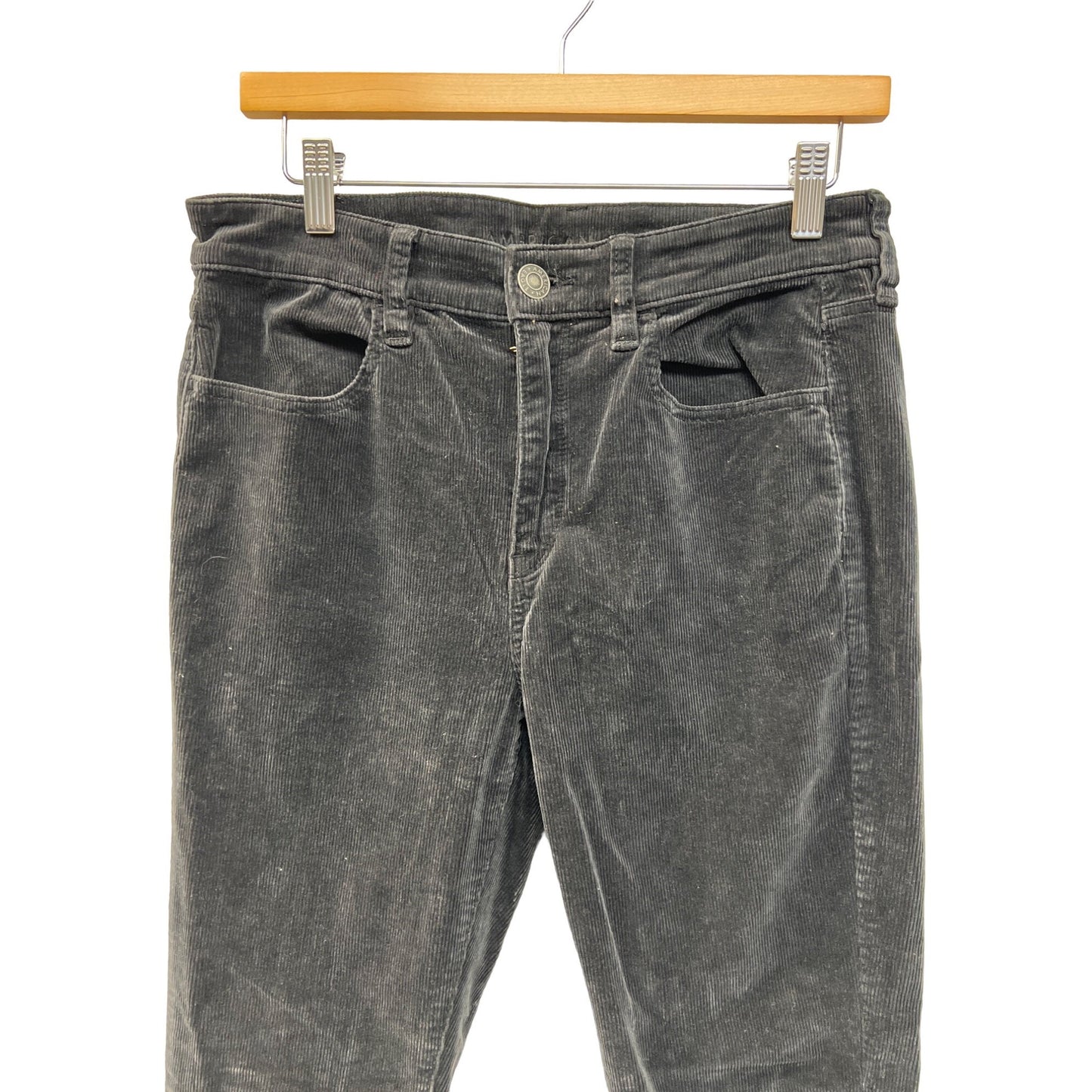 American Eagle Super Stretch Dark Gray Corduroys