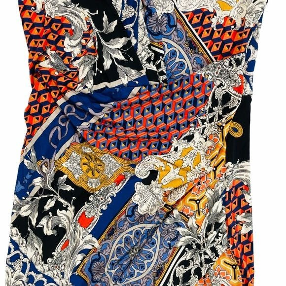 Cameo Multi Color Bodycon Wrap Dress