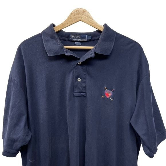 Polo Ralph Lauren Navy Polo Shirt with Golf Crest