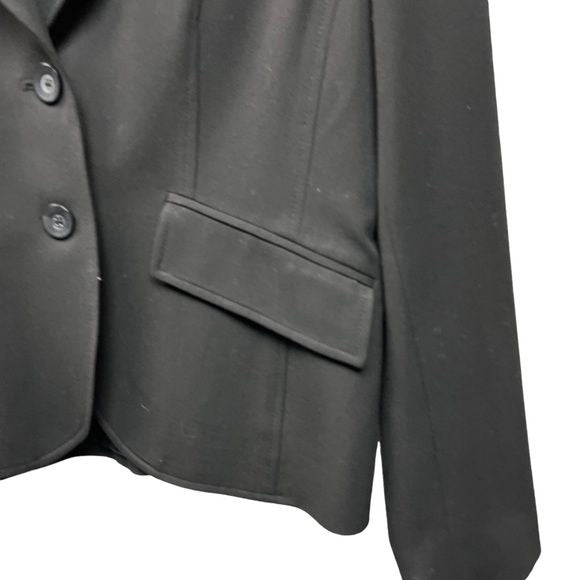 Valerie Stevens Petite Black Career Blazer