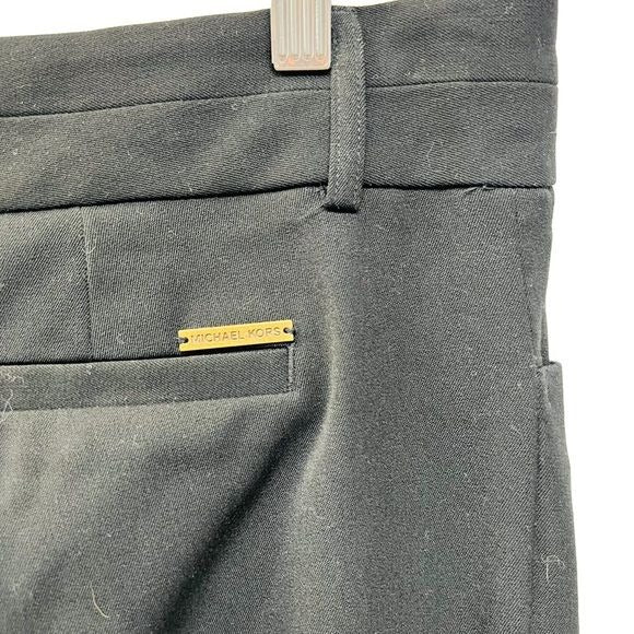 Michael Michael Kors Black Straight Leg Dress Pants