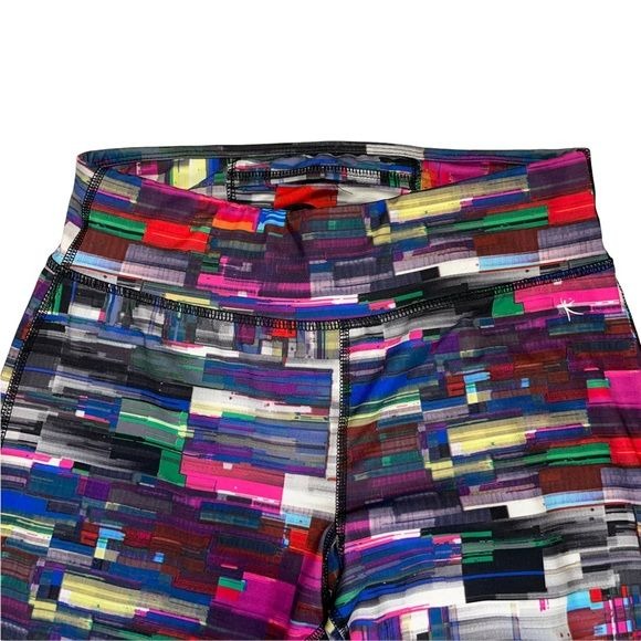 Danskin Multi Colored Mid Calf High Rise Active Wear Leggings