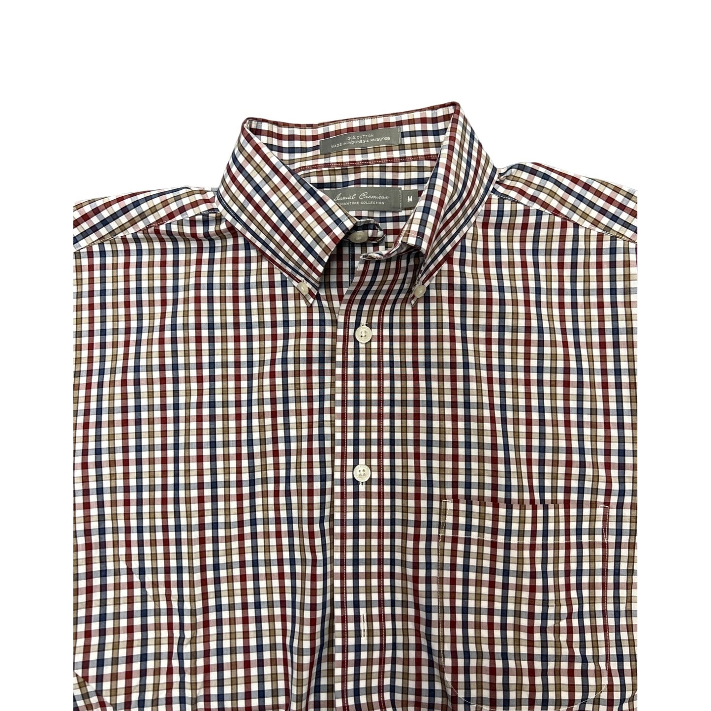 Daniel Cremieux Signature Collection Checked Button Down Oxford Shirt