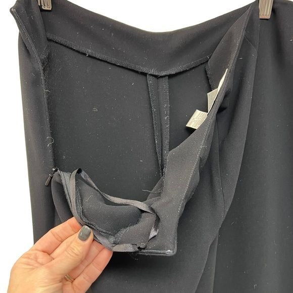 Evan Picone Black Wide Leg Dress Pants