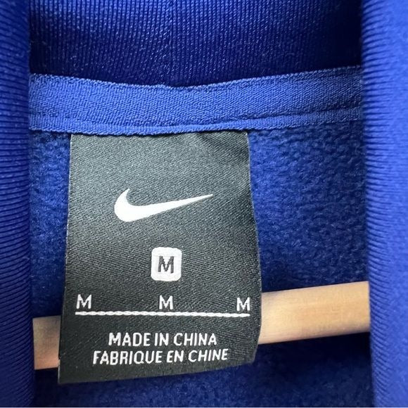 Nike Mock Turtleneck Royal Blue Pullover With Side Zip