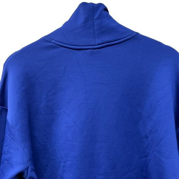 Nike Mock Turtleneck Royal Blue Pullover With Side Zip