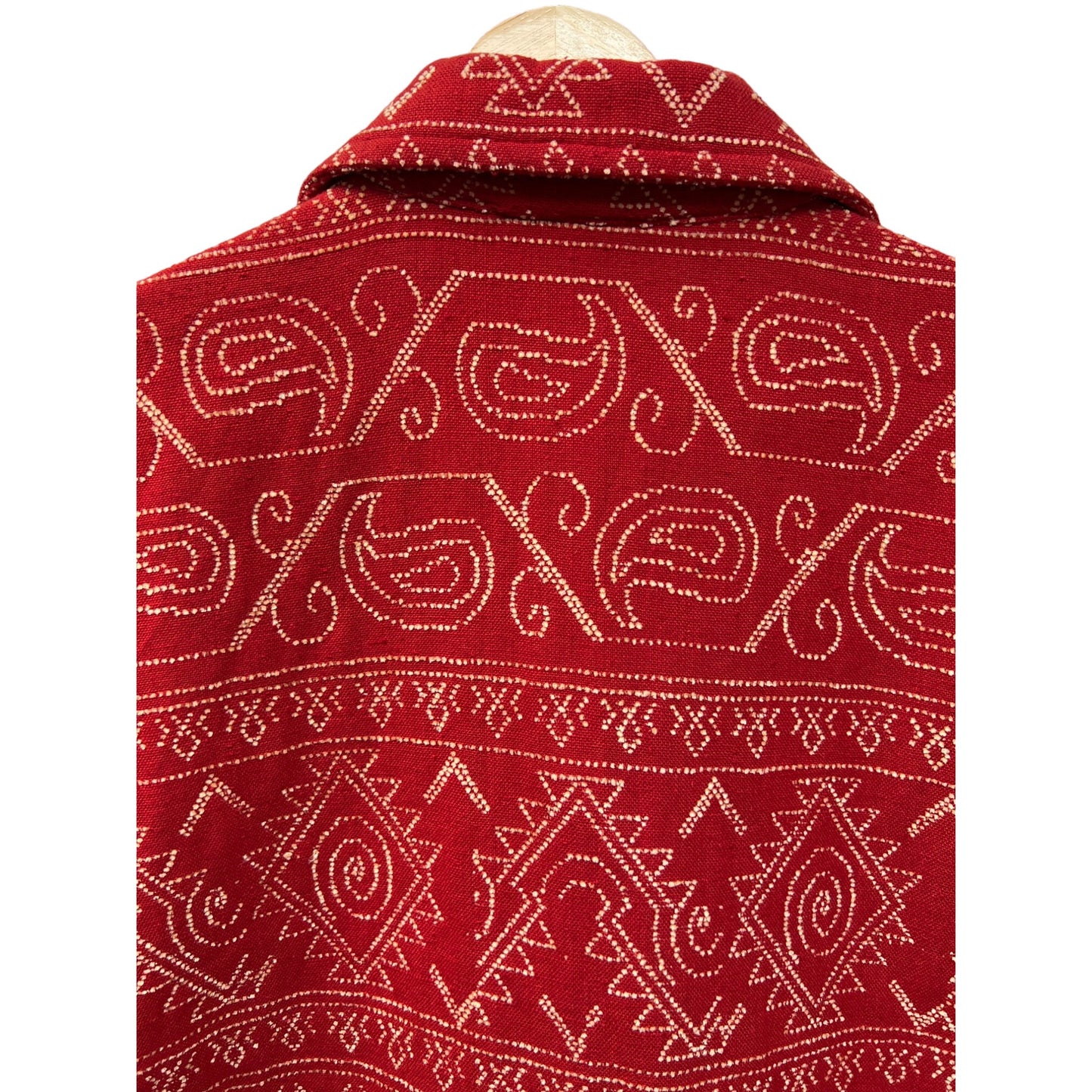Daniel K New York Red Tapestry Geometric Blazer Jacket